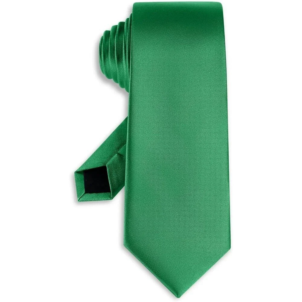 Men's Emerald Green Solid Pure Color Formal 3.15